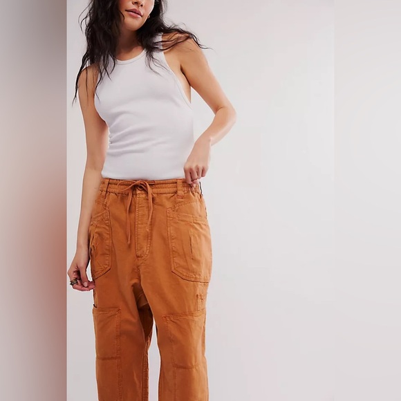 Free People Too True Cuffed Carpenter Trousers NWT Size XS - Picture 3 of 9